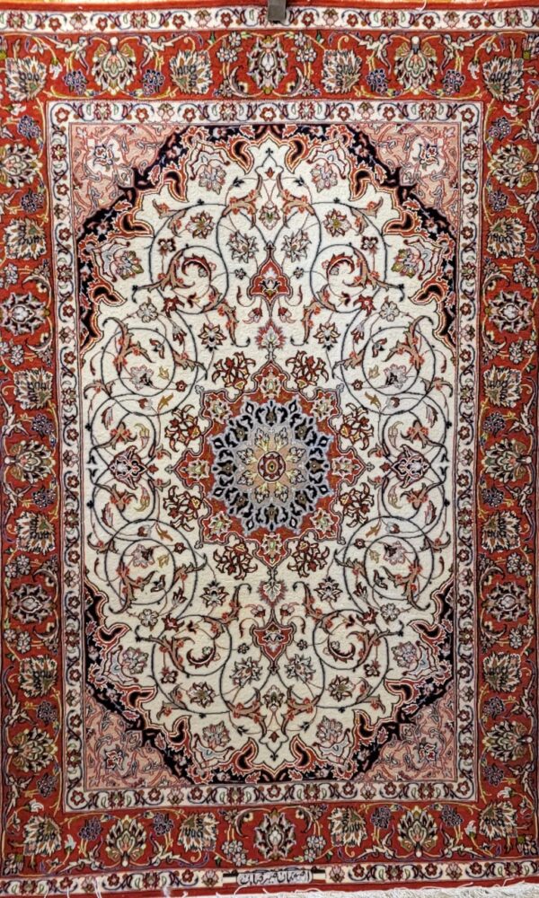 Isfahan Silk Foundation - Signed - Handmade Persian Rug